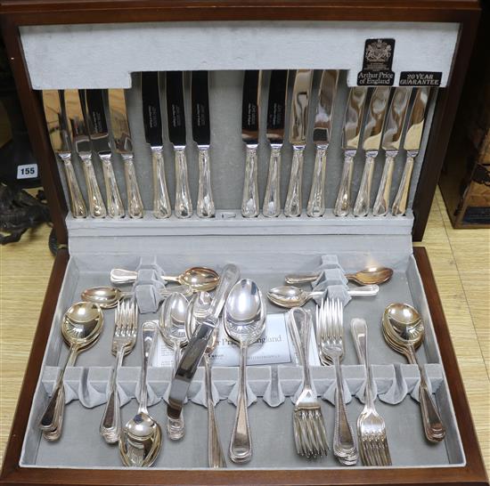 A modern silver plated cutlery service by Arthur Price